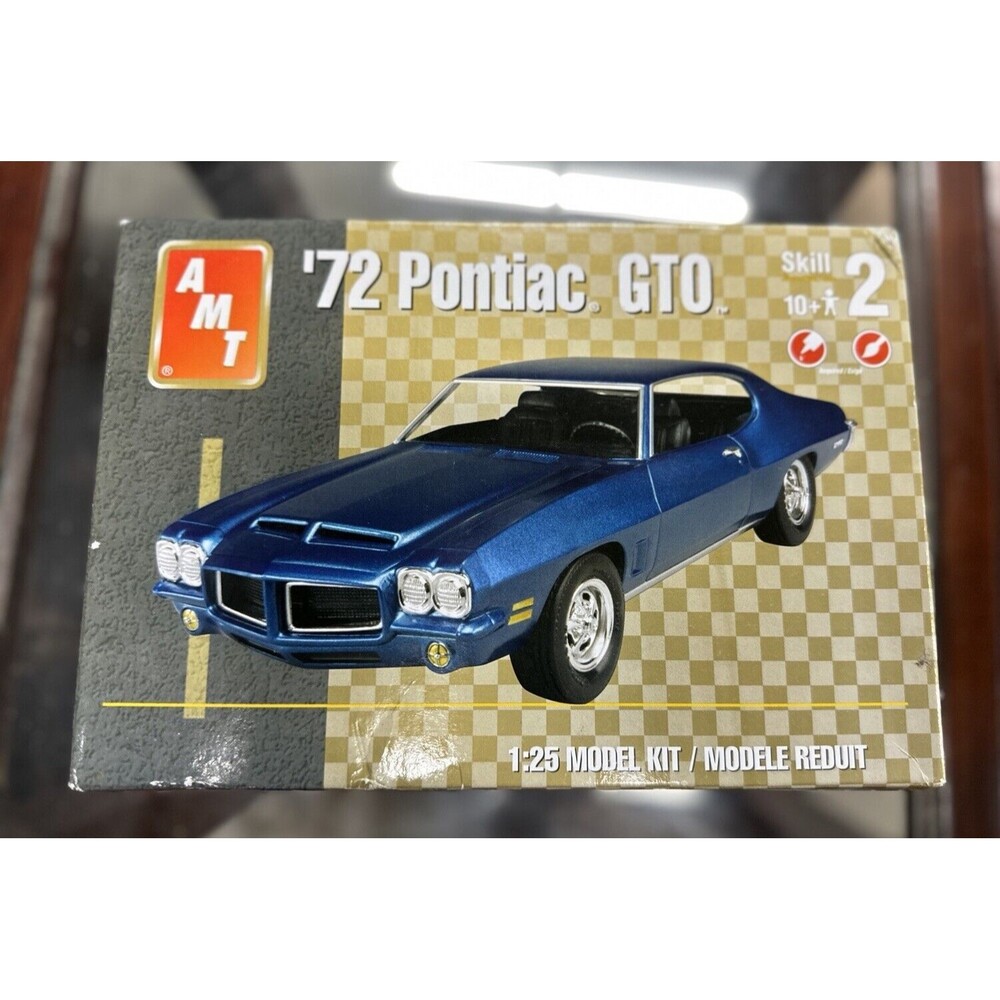 Rare Vintage AMT ERTL 1/25 Street Customs~1972 Pontiac GTO~Model Car Kit Box